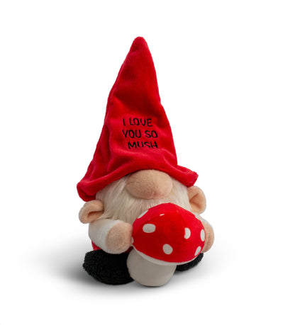 Gnome Plush  Love You So Mush  Soft Cuddly Toy Funny Cute