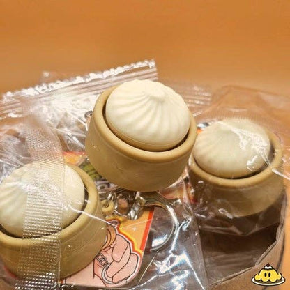Original Dumpling Clicker Keyring – Mini Stress Relief Figet