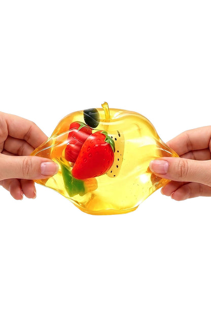 3 Inch Coconut Oil Jelly Apple Fruit Zero Rebound Squishy: APPLE / ONE SIZE