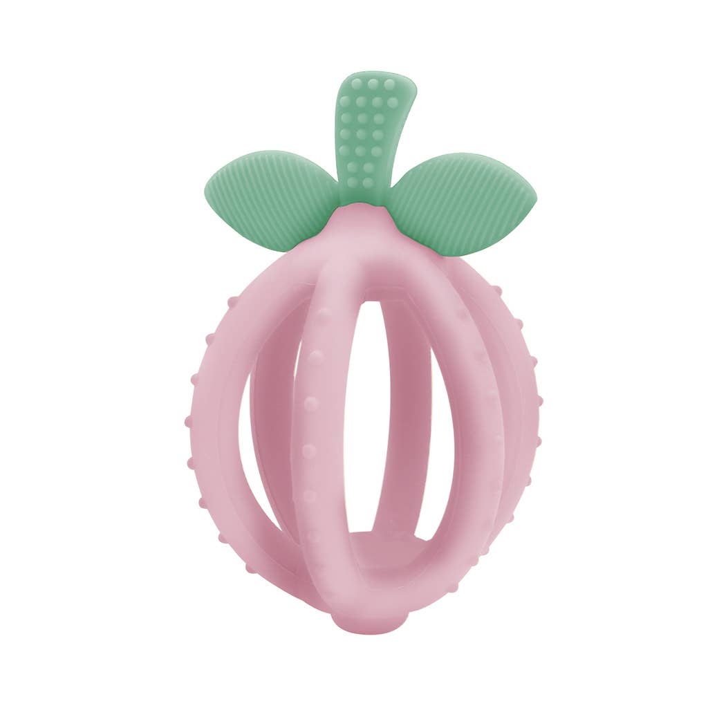 Bitzy Biter™ Teething Ball Baby Teether: Pink Lemonade