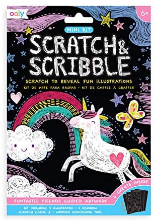 Mini Scratch & Scribble Art Kit Funtastic Friends-1