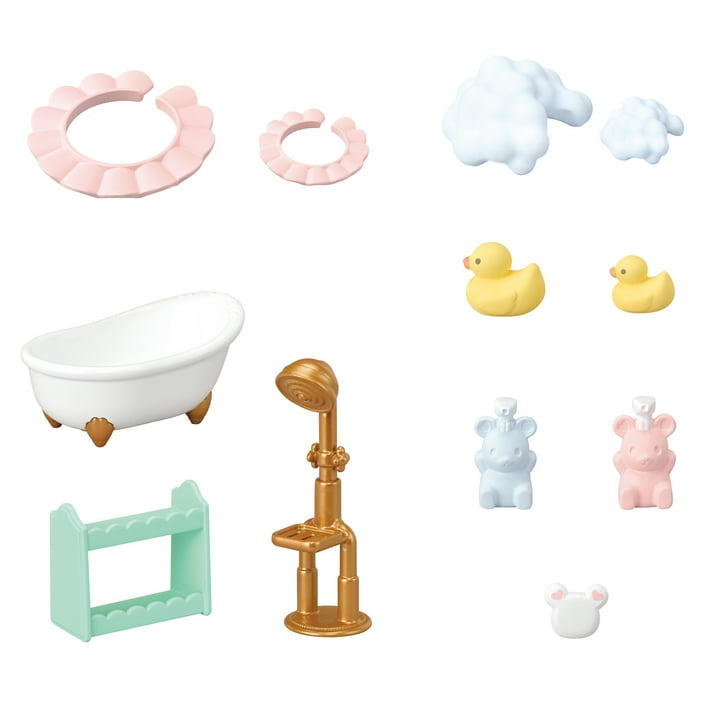 Calico Critters Bathtime Bubble Siblings