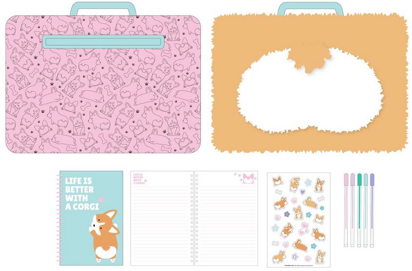 Corgi Bum Lapdesk Set Pen