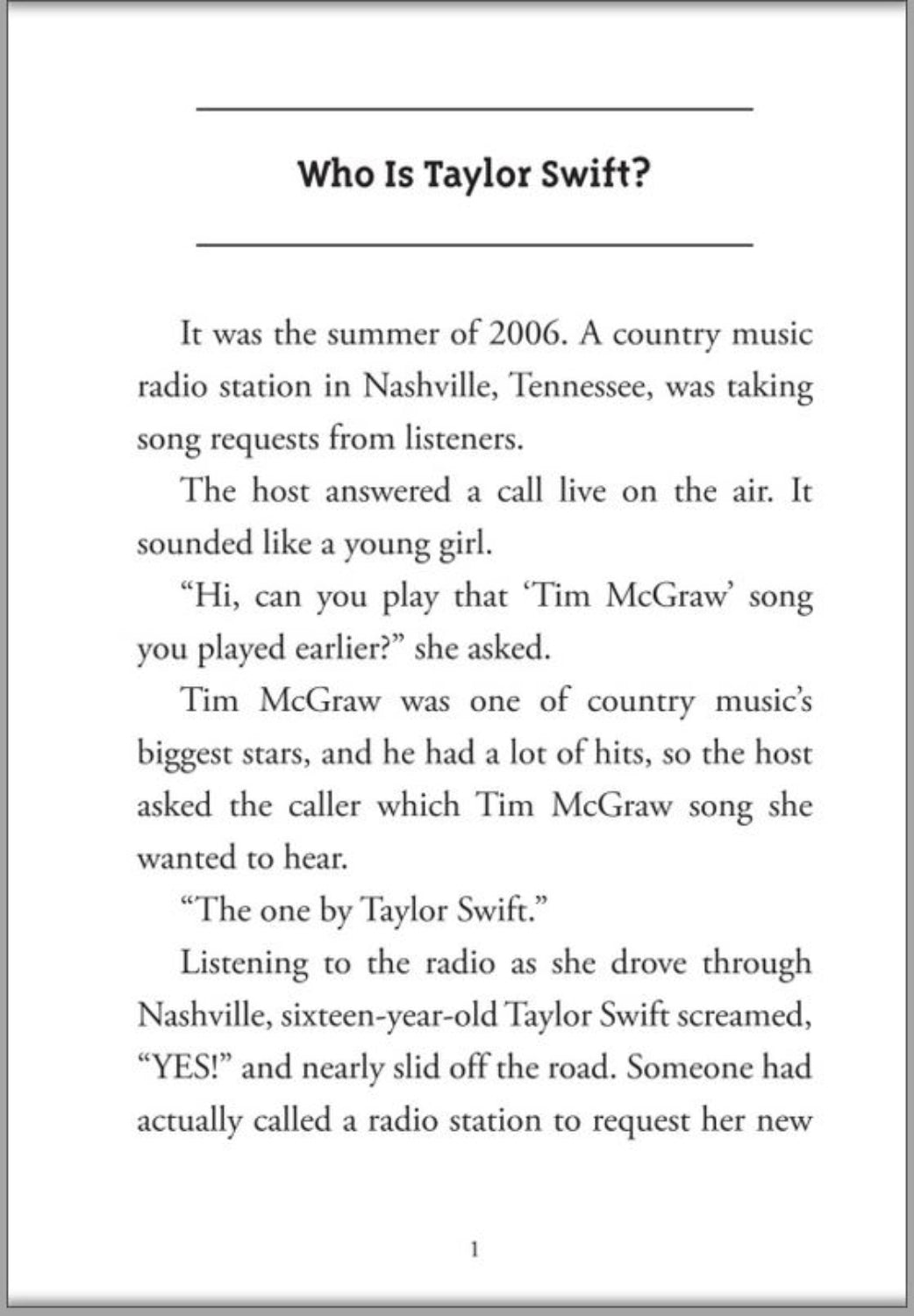 Who Is Taylor Swift?