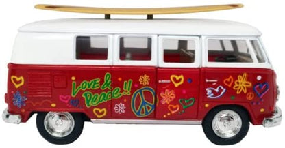 Vw Classic Bus with Surfboard