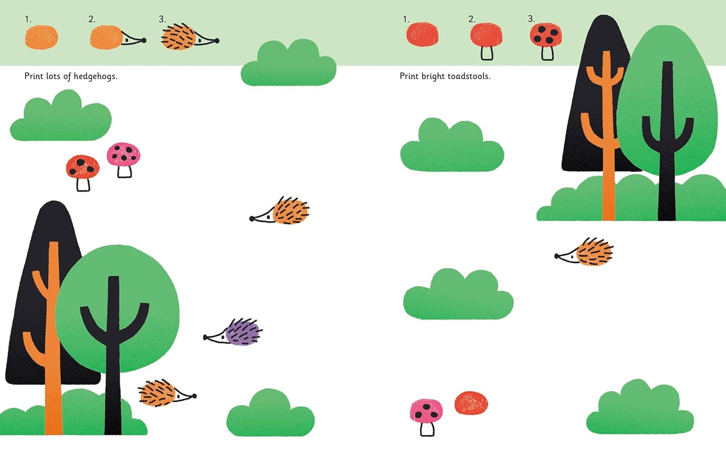 Fingerprint Animals Book