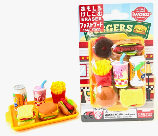 Fast Food Eraser Card Set