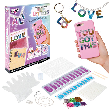 Resin Letter Charm Set*