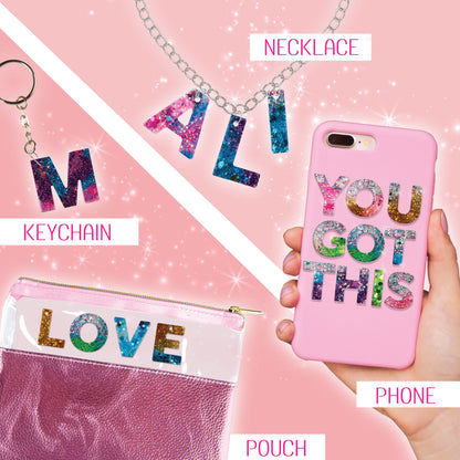 Resin Letter Charm Set*