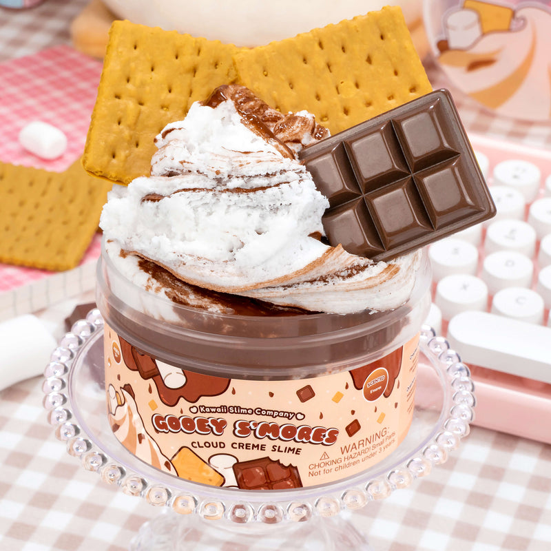 Kawaii Gooey S'mores Cloud Slime