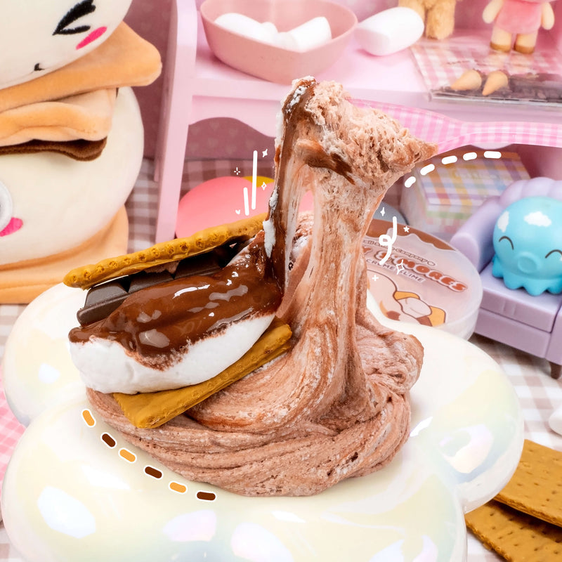 Kawaii Gooey S'mores Cloud Slime