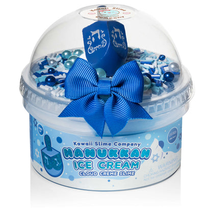 Hanukkah Ice Cream Slime