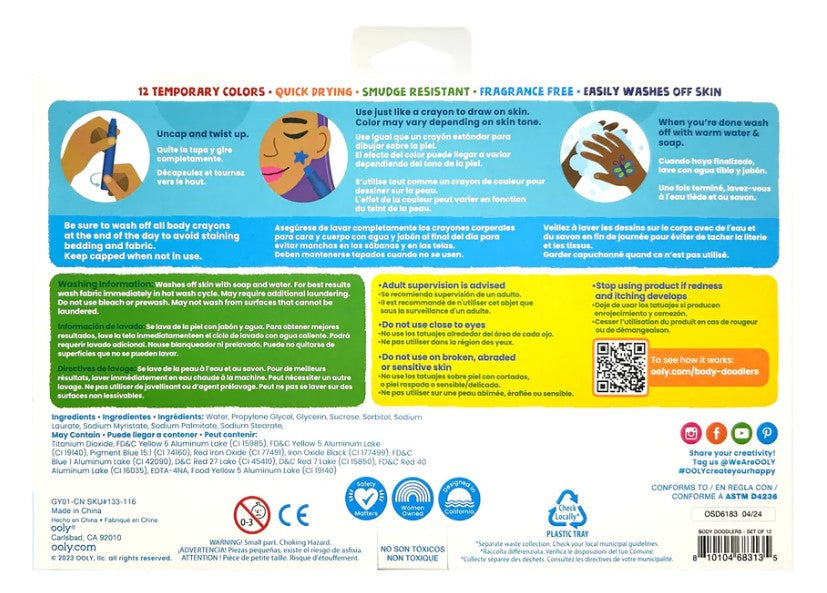 Body Doodlers Crayons