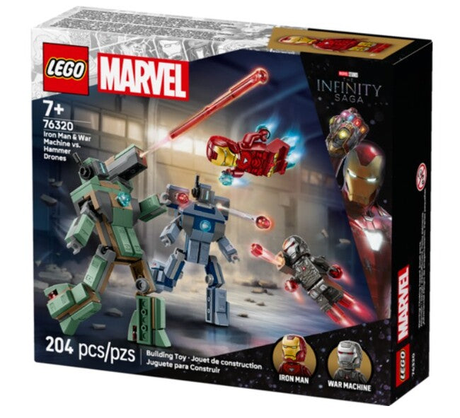 LEGOAR Marvel Iron Man & War Machine vs Hammer Drones-1