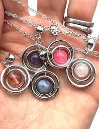 Fidget Necklace Gem Spin*