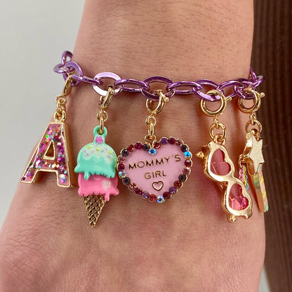 Charm It! Bracelet Chain Purple