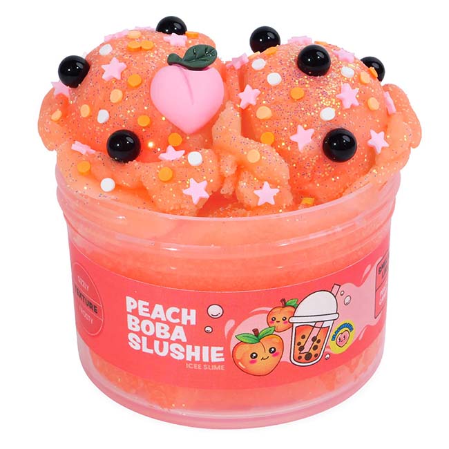 Peach Boba Slushie