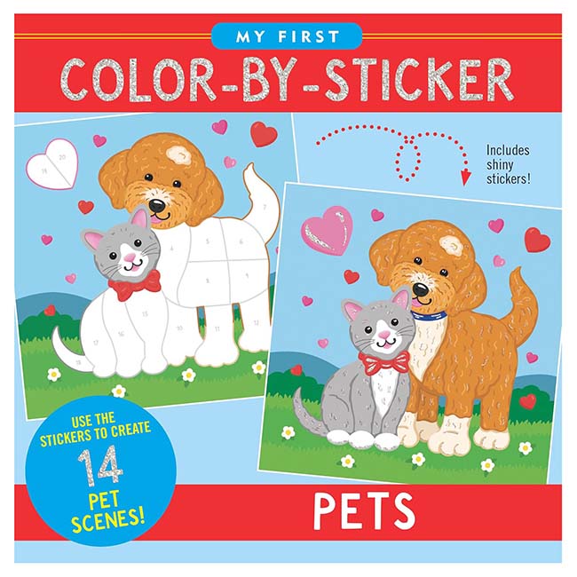 My First Color-by-Sticker Book Pets