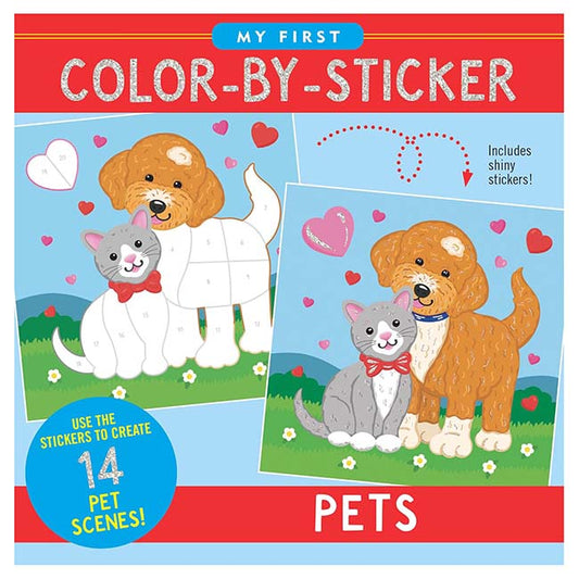 My First Color-by-Sticker Book Pets