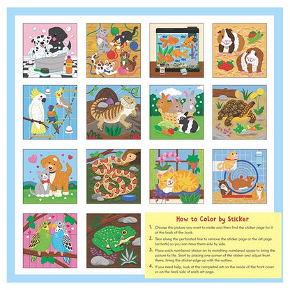 My First Color-by-Sticker Book Pets