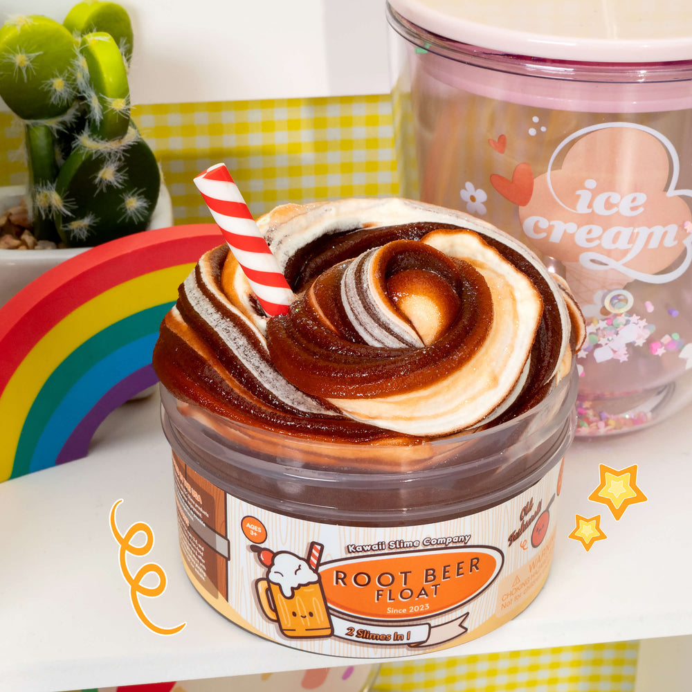 Kawaii Root Beer Float Slime