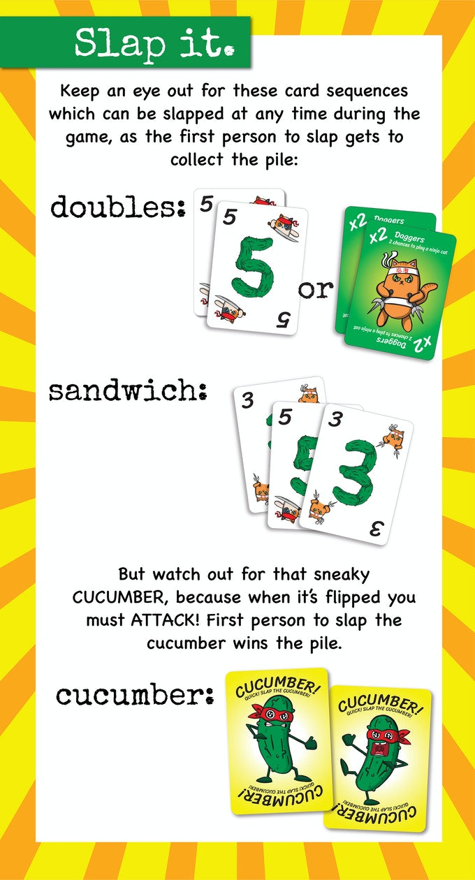 Ninja Cat Cucumber Attack