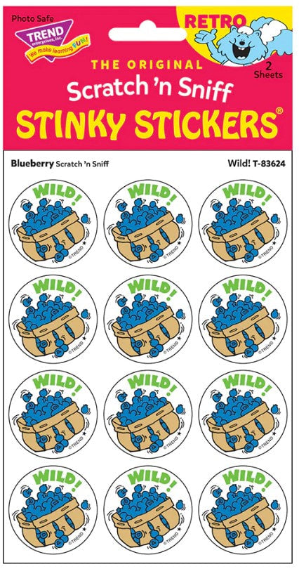Wild! Blueberry Scratch 'n Sniff Stinky Stickersgö¼-½