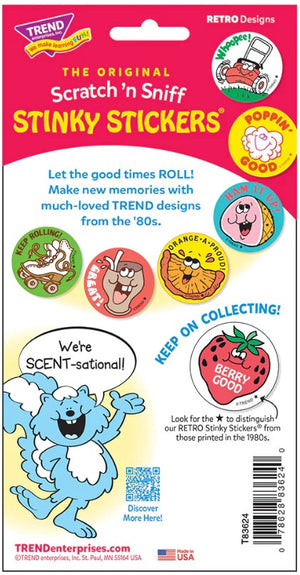 Keep Rolling! Leather Scratch 'n Sniff Stinky StickersΓö¼┬½