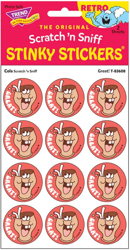 Great! Cola Scratch 'n Sniff Stinky Stickersgö¼-½