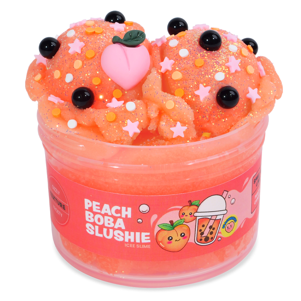 Peach Boba Slushie