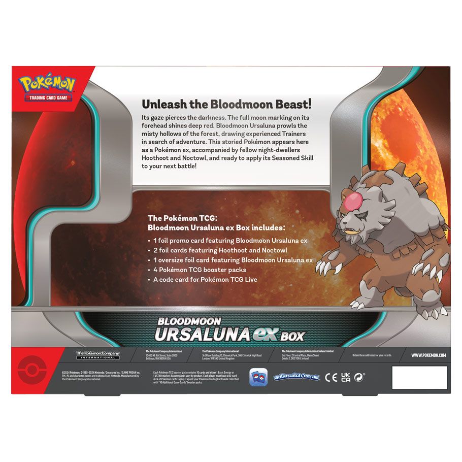 Pokgö£gîémon Tcg: Bloodmoon Ursaluna Ex Box